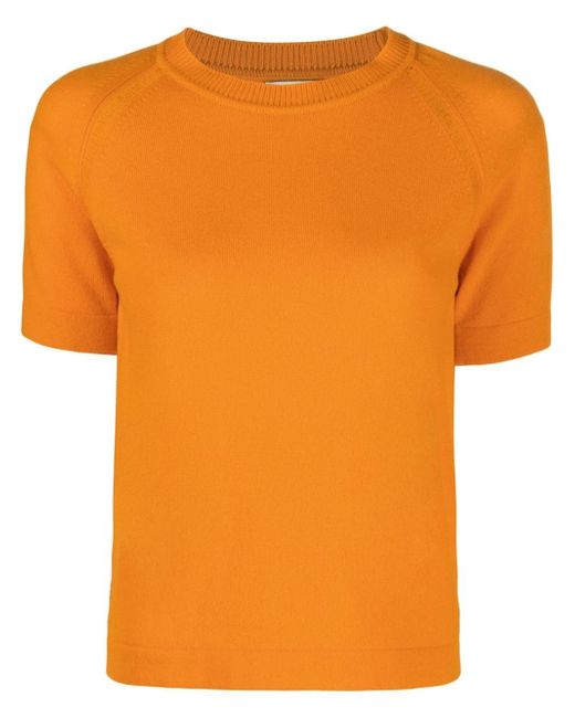 Barrie cashmere short-sleeve top