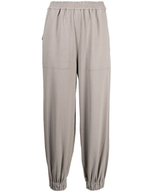 Tibi cropped tapered-leg trousers