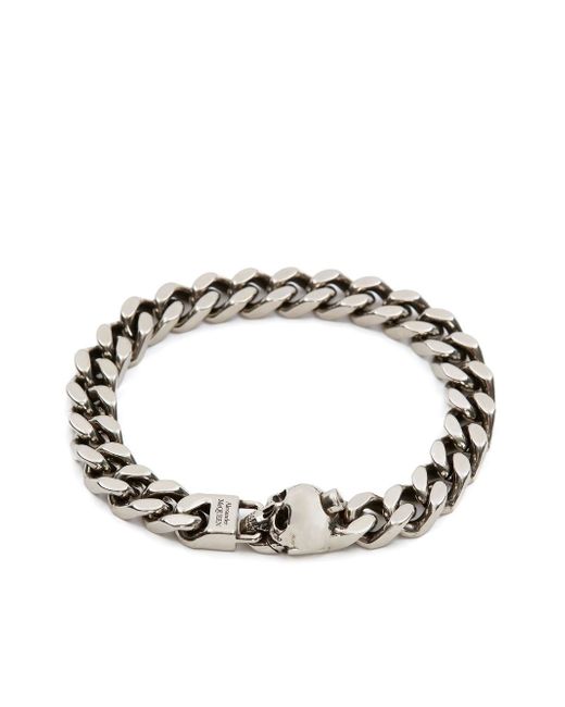 Alexander McQueen skull charm chain-link bracelet