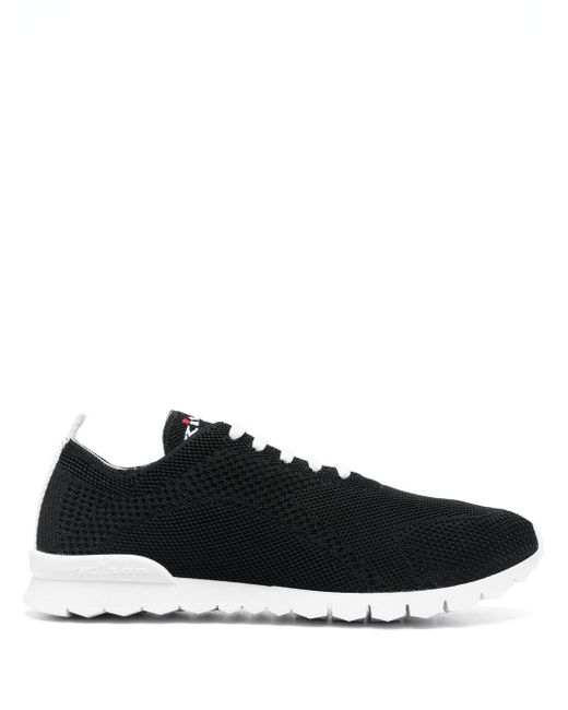 Kiton canvas lace-up sneakers