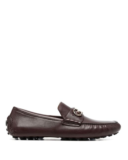 Ferragamo horsebit-detail leather loafers