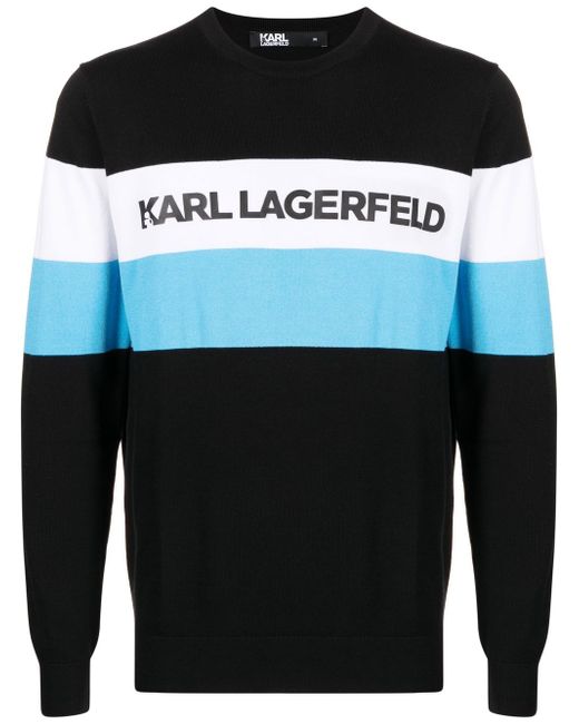 Karl Lagerfeld logo-print crew-neck jumper
