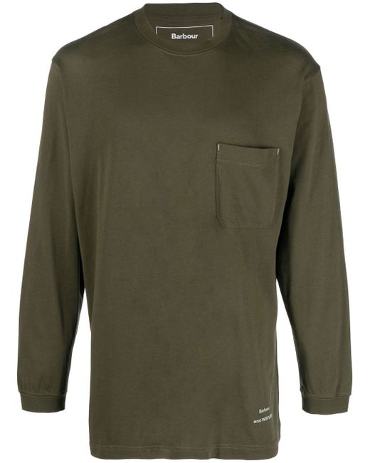 Barbour x And Wander long-sleeve T-shirt