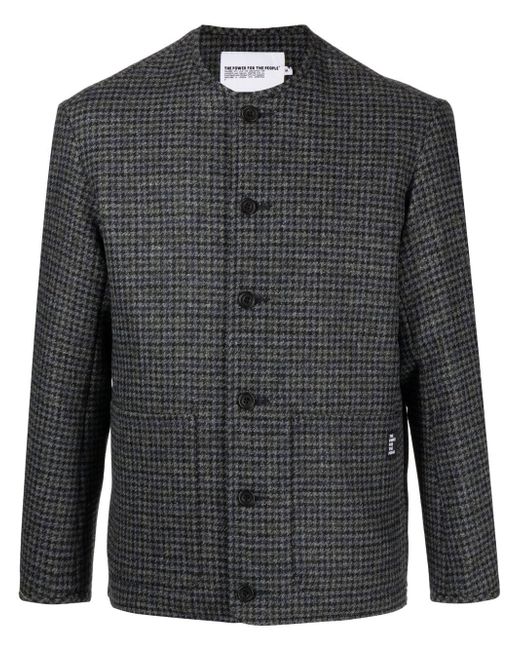 The Power for the People wool dogtooth pattern jacket