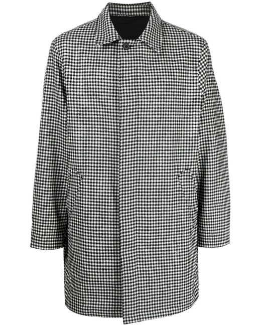 The Power for the People wool dogtooth pattern coat