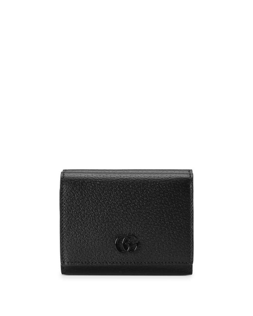 Gucci logo-stamp leather cardholder