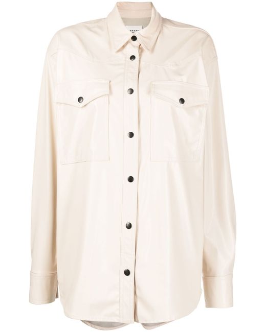 Isabel Marant Etoile coated long-sleeve shirt
