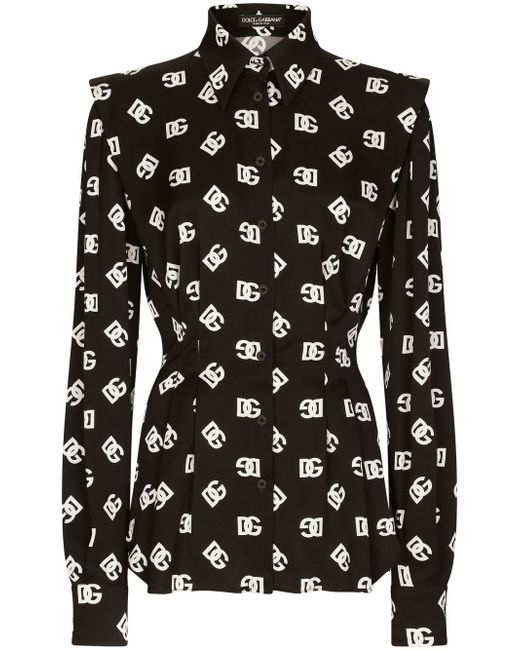 Dolce & Gabbana logo-print long-sleeve shirt