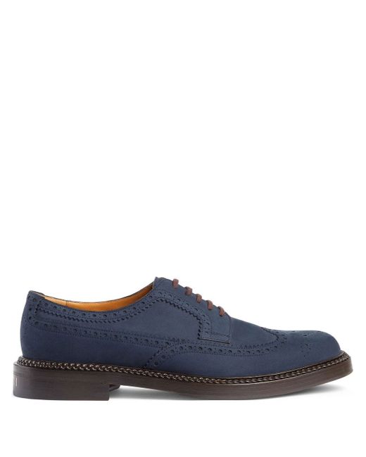 Gucci suede lace-up brogues