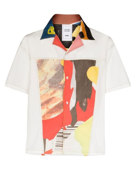 Bethany Williams x Browns abstract-print short-sleeved shirt