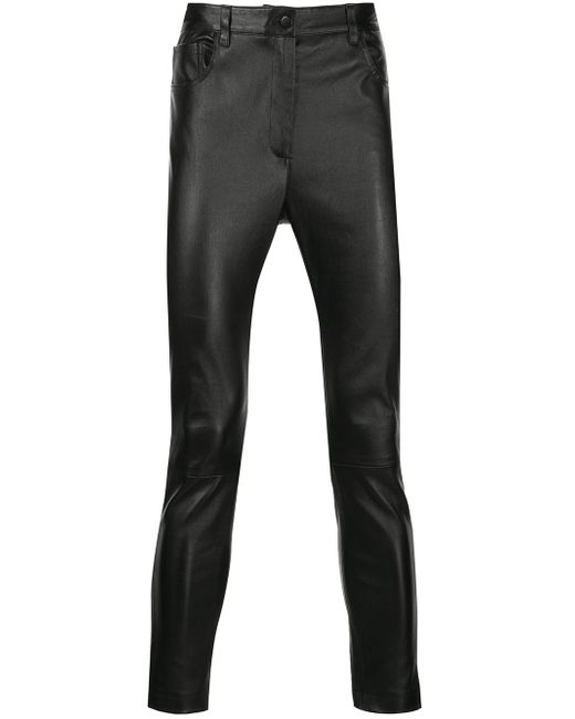 Romeo Hunte slim-fit leather trousers