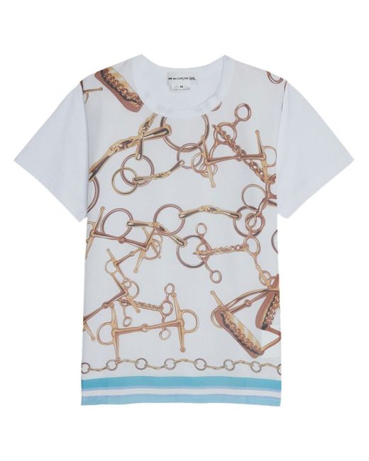 Comme Des Garçons Girl chain-link print T-shirt