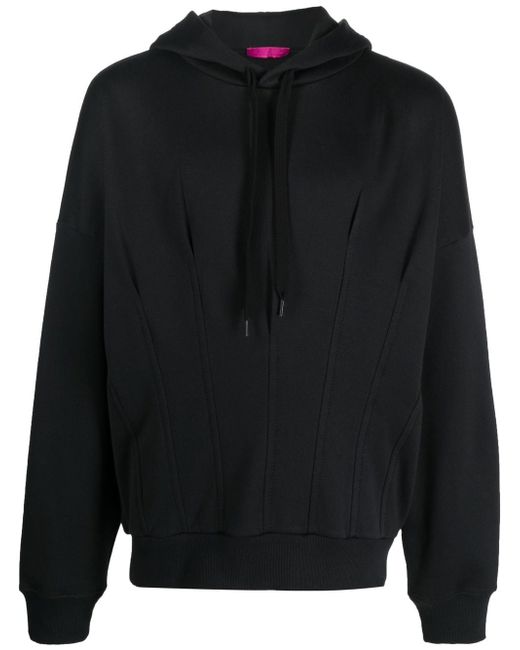 Valentino pleated cotton hoodie