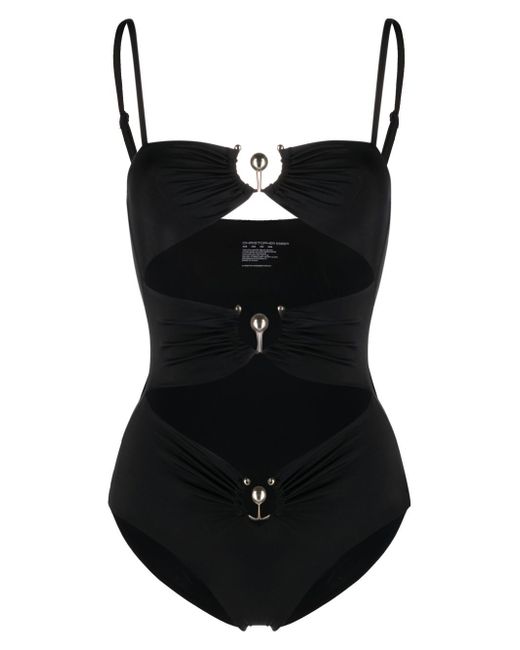 Christopher Esber square neck cut-out swimsuit