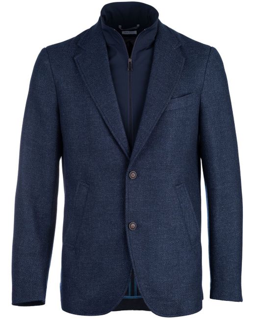 Norwegian Wool layered-design cashmere blazer