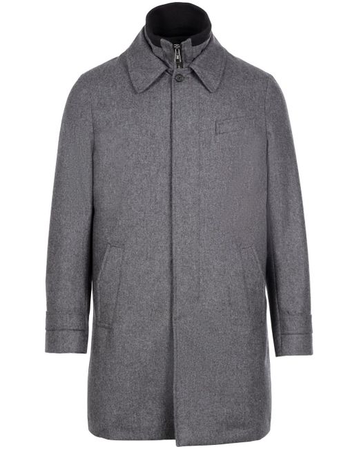 Norwegian Wool down-lined wool coat
