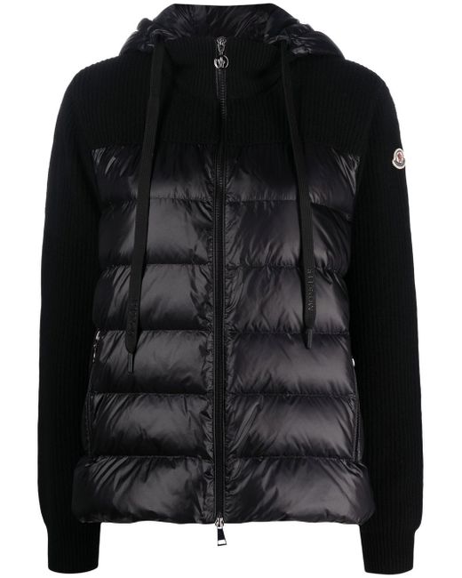 Moncler padded hooded cardigan