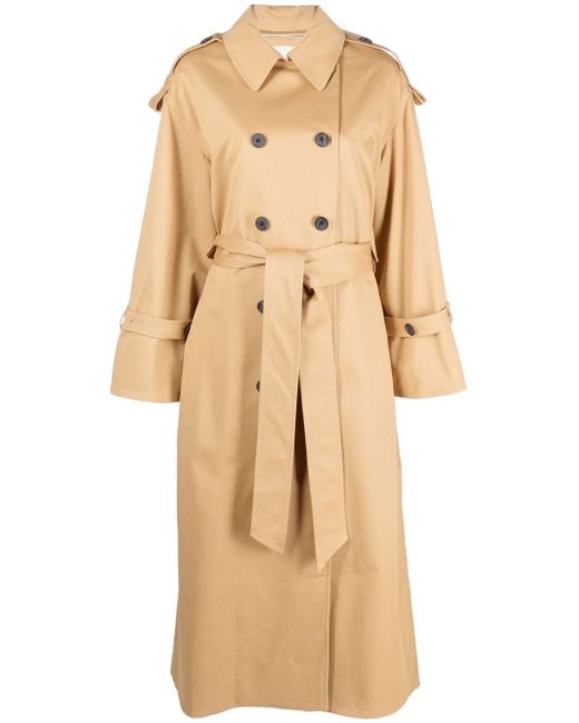 By Malene Birger Alanis double-breasted belted trench coat