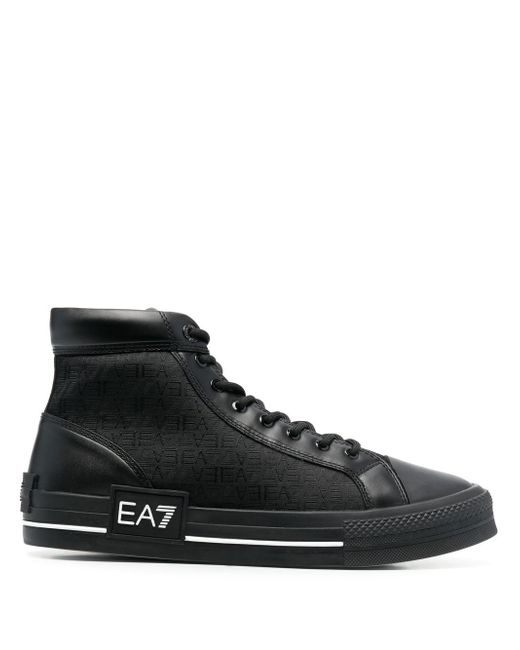 Ea7 lace-up high-top sneakers