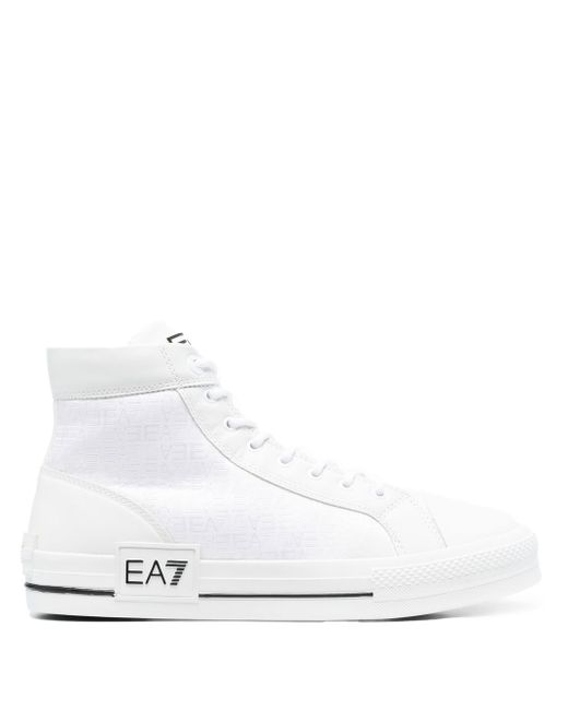 Ea7 lace-up high-top sneakers