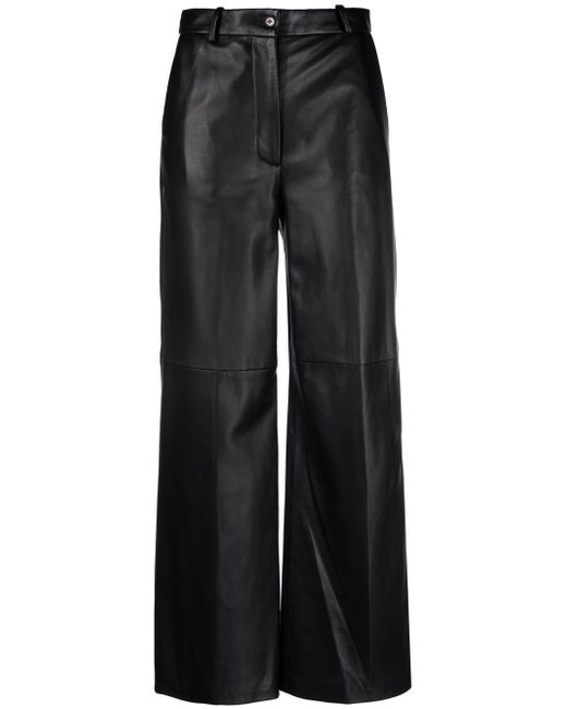Loulou Studio straight-leg leather trousers