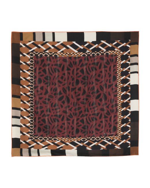 Pierre-Louis Mascia abstract-print silk scarf