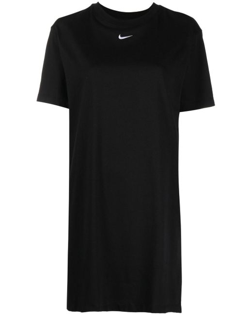 Nike Swoosh logo-print T-shirt dress