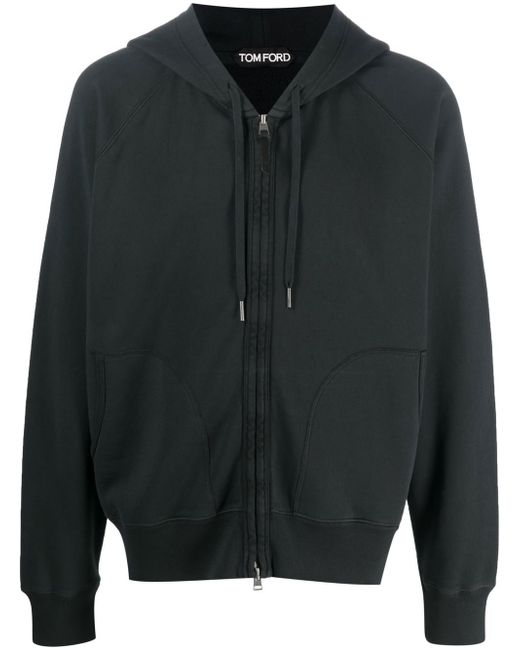 Tom Ford pouch-pocket zip hoodie