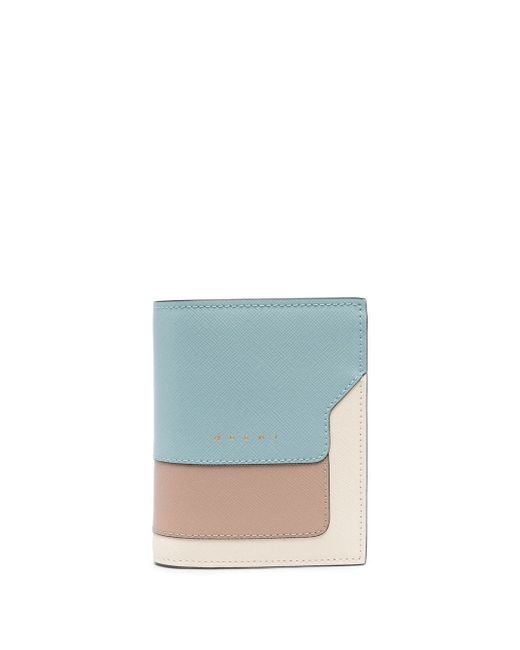 Marni colour-block leather wallet