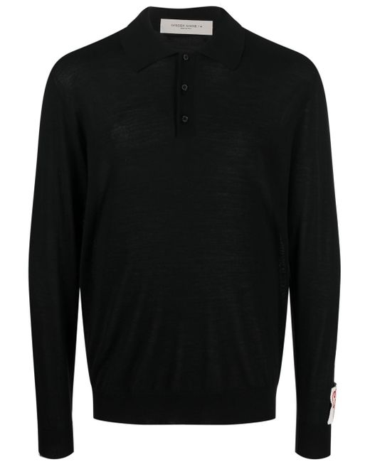 Golden Goose long-sleeve knitted polo shirt