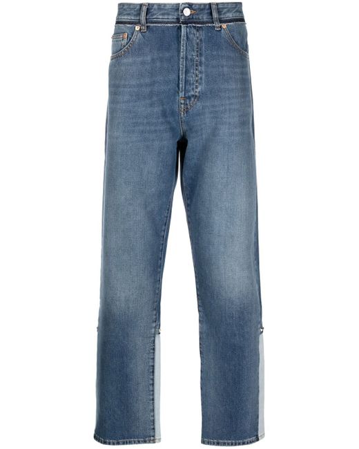 Valentino Rockstud-detail straight-leg jeans