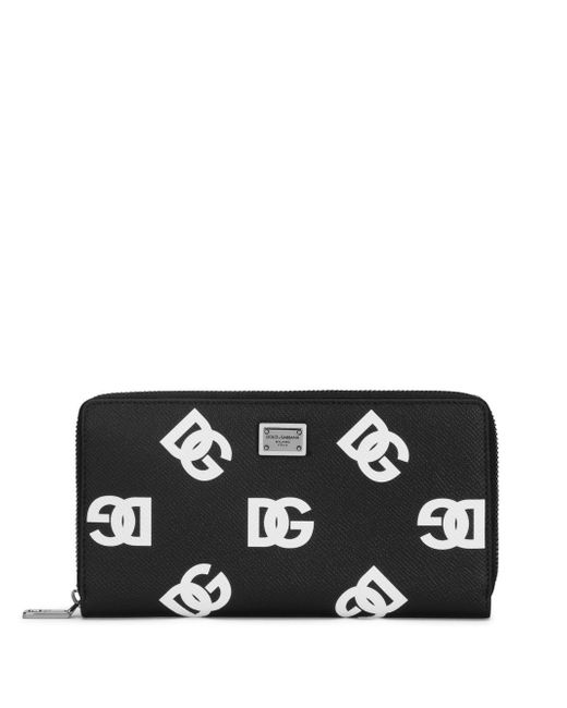 Dolce & Gabbana logo-print zip wallet
