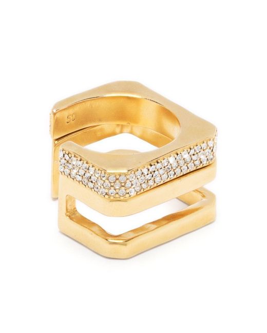 Zadig & Voltaire crystal-embellished Cecilia ring