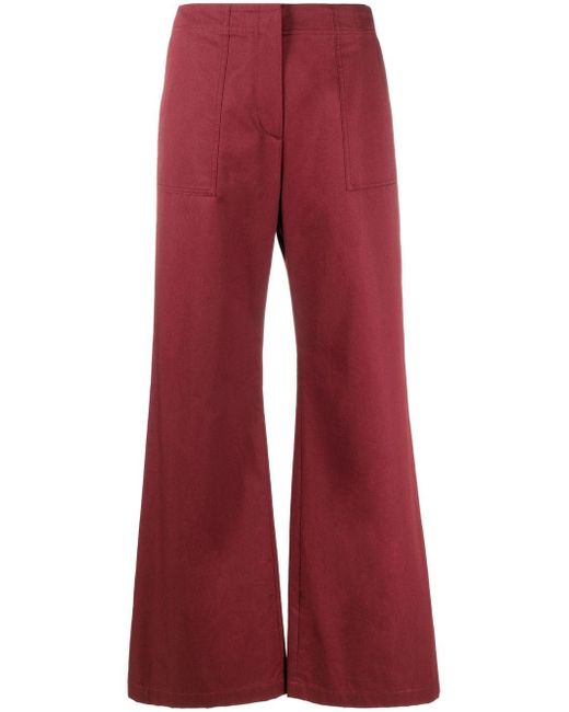 There Was One high-waisted wide-leg cargo trousers