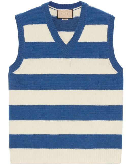 Gucci striped knitted vest