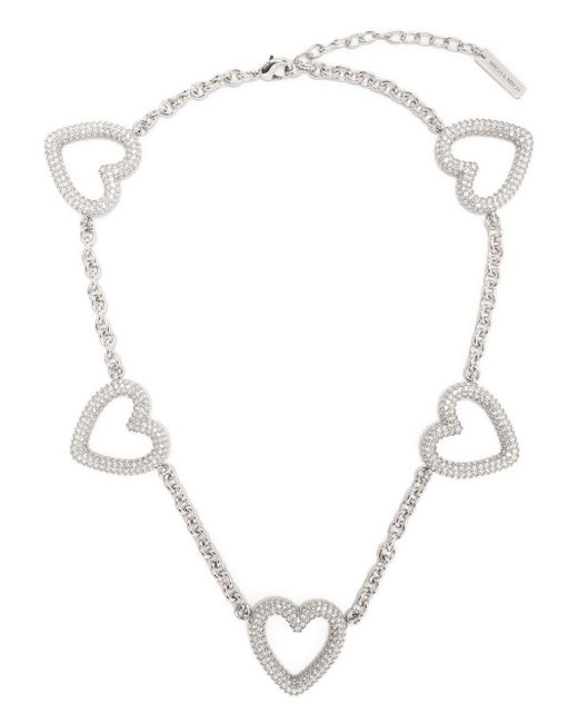 Mach & Mach heart-shape crystal necklace