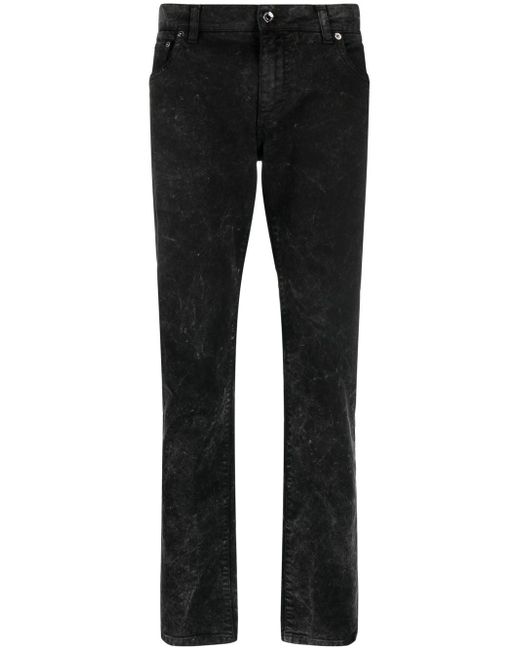 Dolce & Gabbana stonewash straight-leg jeans