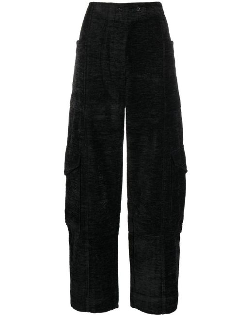 Ganni chenille tapered trousers
