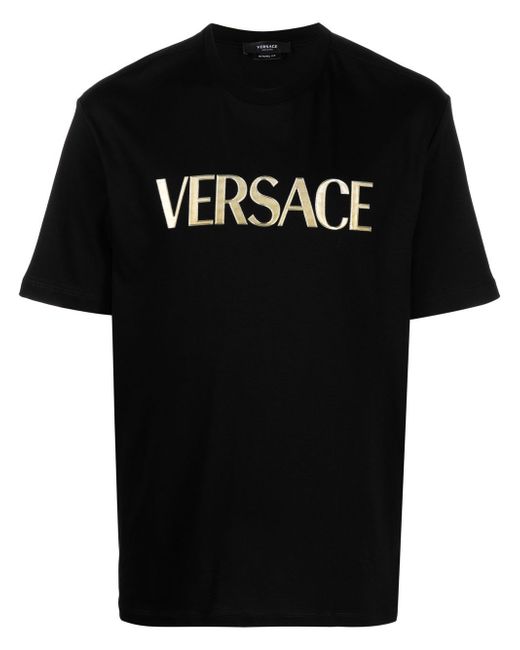 Versace logo-print cotton T-shirt