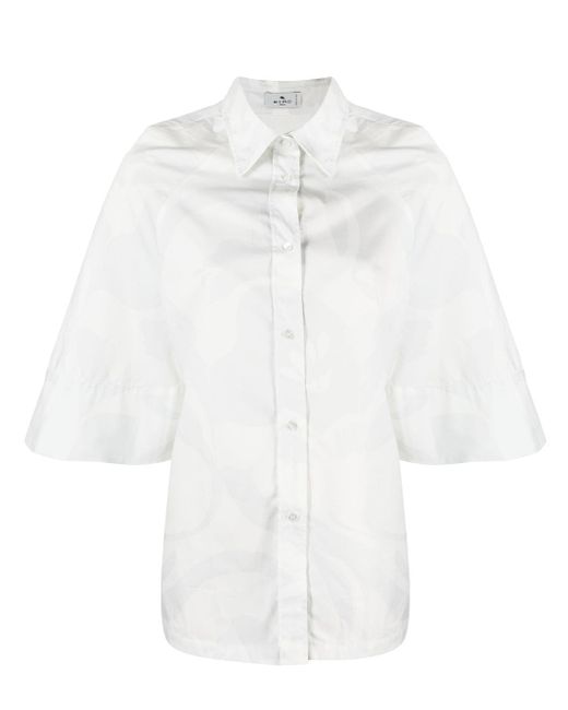 Etro swirl-print cotton shirt