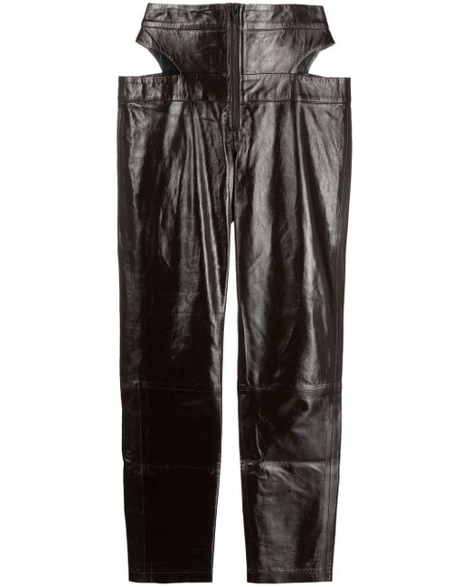 Zeynep Arcay cut-out detailing cropoed trousers