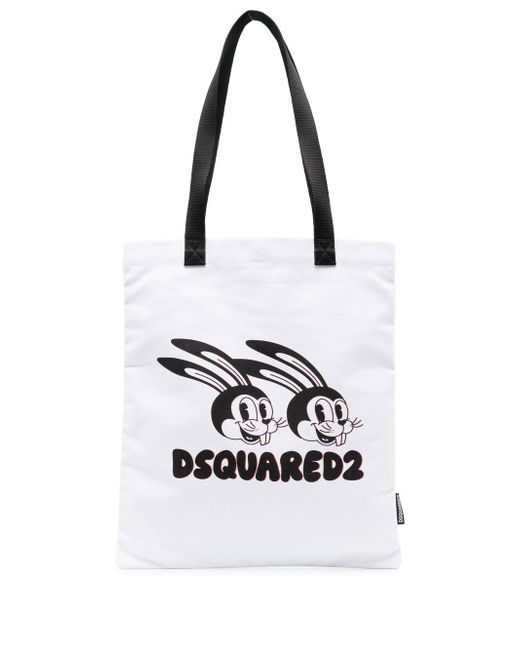 Dsquared2 rabbit-print tote bag