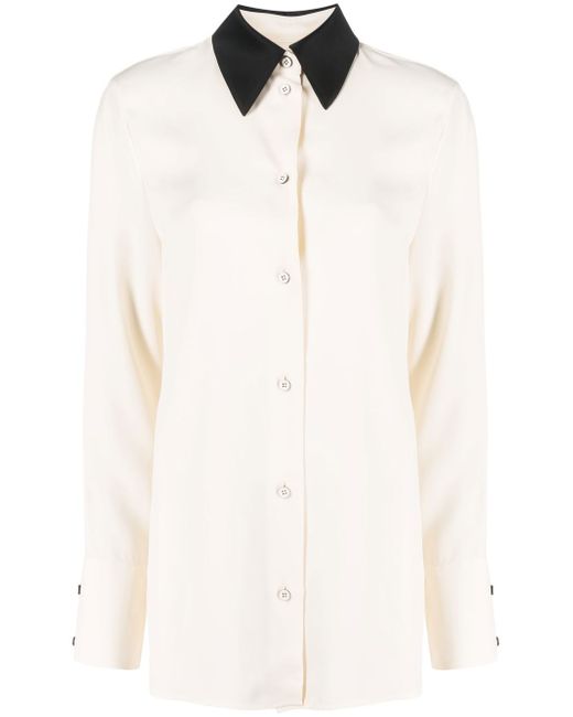 Jil Sander two-tone long-sleeve shirt