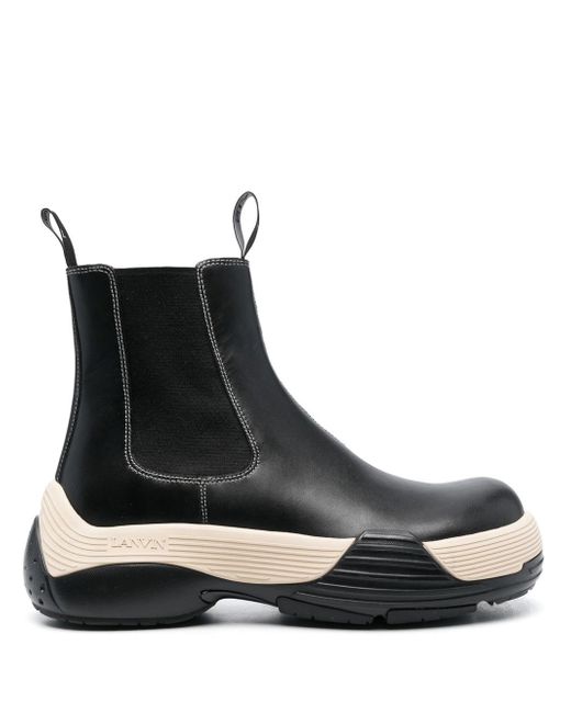 Lanvin chunky sole leather Chelsea boots