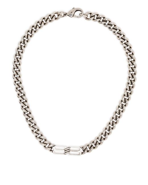 Balenciaga BB-Icon curb chain necklace
