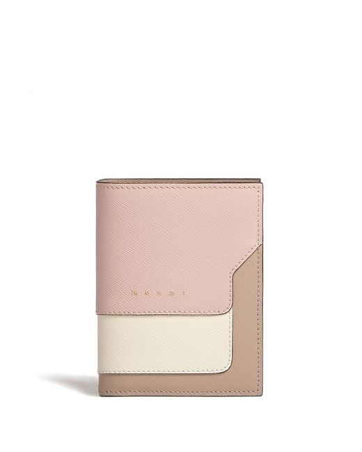 Marni colour-block leather wallet