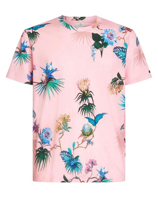 Etro all-over floral-print T-shirt