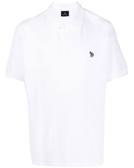PS Paul Smith zebra-patch short-sleeved polo shirt