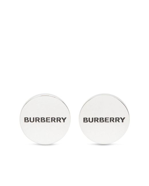 Burberry logo engraved cufflinks