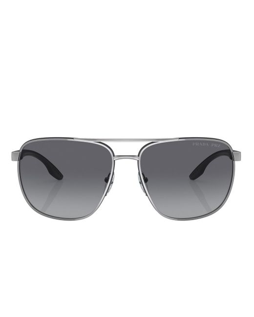 Prada Linea Rossa logo-print sunglasses